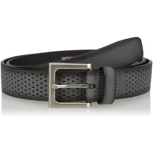 PGA TOUR Mens Belt Size 38 Gray Perforated Ventilated Padded Strap Cushioned